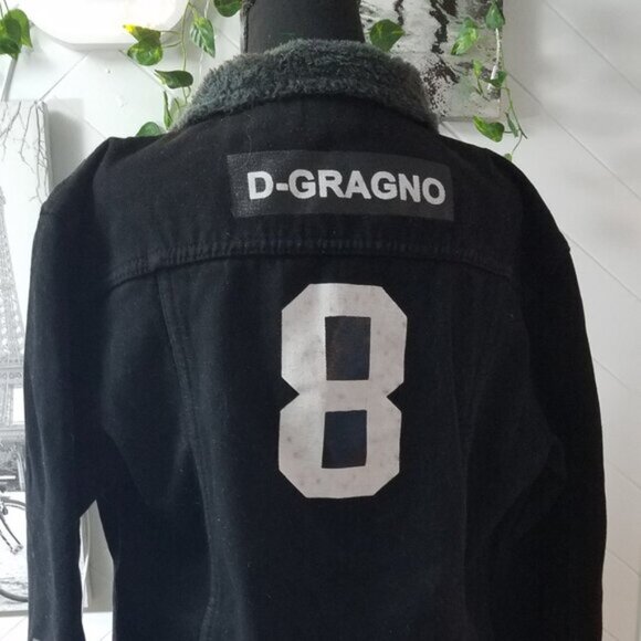 Heavy Fur Lined Black Denim Jacket - Picture 9 of 9